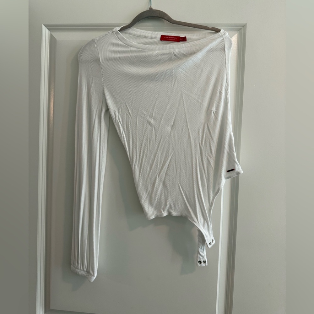Revolve on shoulder long sleeve body suit